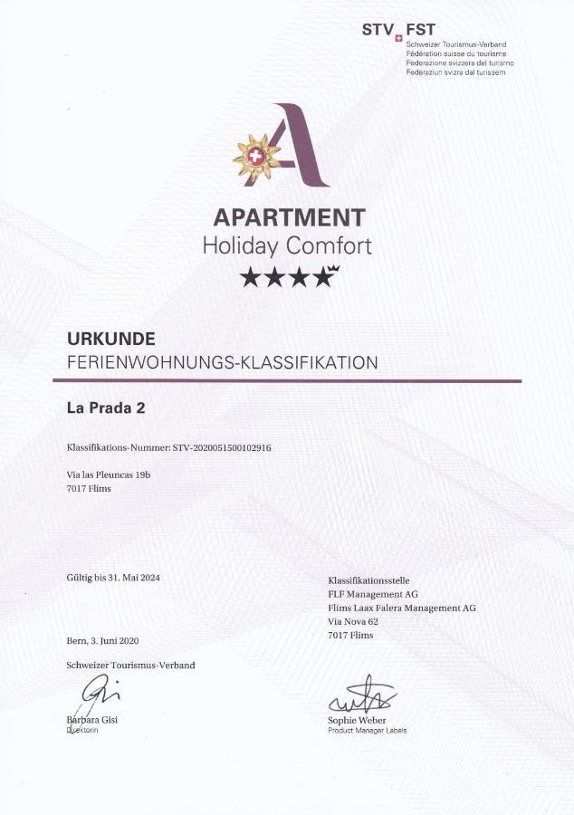 Appartamento Prada 2 Flims Esterno foto